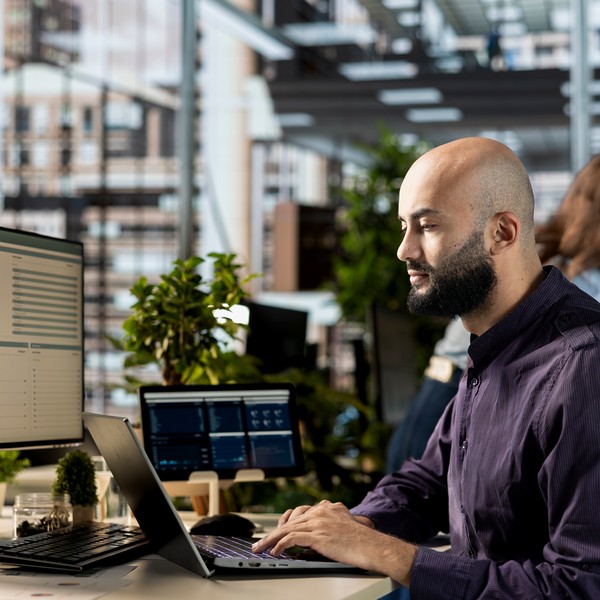 Logic8 team collaborating