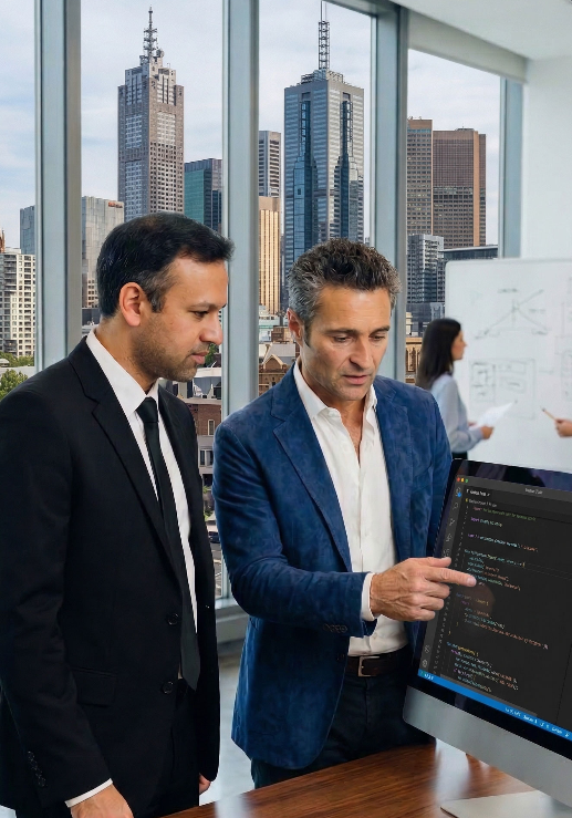 Sam and Mithun — Logic8 AI Workshop Trainers